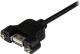 Kabel USB StarTech USB-A - USB-A 0.6 m Czarny (USBPNLAFAM2) 2