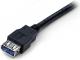Kabel USB StarTech USB-A - USB-A 2 m Czarny (USB3SEXT2MBK) 3