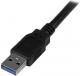 Kabel USB StarTech USB-A - USB-B 3 m Niebieski (USB3SAB3MBK) 3
