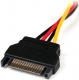 StarTech Molex - SATA, 0.15m, Wielokolorowy (LP4SATAFM6IN) 1
