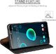 Mobesv MOBESV HTC Desire 12+ Etui Skórzane, HTC Desire 12 Plus Etui Skórzane etui / Etui na portfel / Skórzane etui, Etui na telefon / Etui ochronne z uchwytem na karty do HTC Desire 12+ / 12 Plus - Czarny 3
