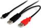 Kabel USB StarTech 2x USB-A - 1.8 m Czarny (USB2HABMY6) 1