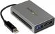Adapter USB StarTech Thunderbolt - USB3.0 Thunderbolt - eSATA Srebrny (TB2USB3ES) 1