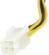 StarTech Molex - ATX/EPS 8-pin, 0.15m, Żółty (EPS48ADAP) 3