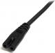 Kabel zasilający StarTech CEE 7/16 - C7 IEC60320, 2m, czarny (PXT101NBEU) 3