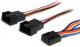 StarTech 4-pin - 4-pin x2, 0.3m, Wielokolorowy (FAN4SPLIT12) 1