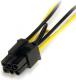 StarTech SATA 15-pin - PCIe 6-pin, 0.15m, Żółty (SATPCIEXADAP) 2