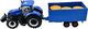 Bburago Skala Bburago: 1:32 Zestaw ekonomiczny B18-44060 ciągnika rolniczego i przyczepy New Holland T7000 (różne) 2