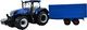 Bburago Skala Bburago: 1:32 Zestaw ekonomiczny B18-44060 ciągnika rolniczego i przyczepy New Holland T7000 (różne) 5