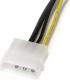 StarTech Molex x2 - PCIe 8-pin, 0.15m, Żółty (LP4PCIEX8ADP) 3