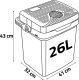 Lodówka turystyczna Berdsen Icemax 3820 26 l 9