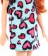 Lalka Barbie Mattel  w niebieskiej sukience z nadrukiem fioletowego serca (T7439/GHW48) 4