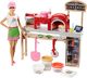 Lalka Barbie Barbie Mattel Barbie FHR09 - lalka Barbie Cooking and Baking Pizza Maker i zestaw do zabawy z ciastem 1