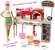 Lalka Barbie Barbie Mattel Barbie FHR09 - lalka Barbie Cooking and Baking Pizza Maker i zestaw do zabawy z ciastem 4