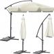 Plonos Parasol ogrodowy składany 6 segmentów beżowy 350cm 1