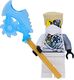 LEGO Minifigurka Ninjago: Zane (szata techno z obrażeniami bojowymi) - zrestartowana z techno ostrzem 1