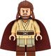 LEGO Minifigurka Star Wars: Qui-Gon Jinn (Mistrz Jedi) z peleryną i laserowymi mieczami 1