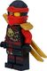 LEGO Minifigurka Ninjago: nabrzeże ze złotym uchwytem na miecz i mieczami (powietrzni piraci / niebo) 5