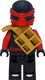 LEGO Minifigurka Ninjago: nabrzeże ze złotym uchwytem na miecz i mieczami (powietrzni piraci / niebo) 7
