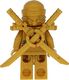 LEGO Ninjago Minifigurka Lloyd jako złoty ninja z 2 złotymi mieczami 2
