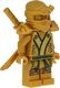 LEGO Ninjago Minifigurka Lloyd jako złoty ninja z 2 złotymi mieczami 3