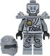 LEGO Minifigurka Ninjago: Tytanowy Zane (szary / srebrny ninja) z mieczami - rywalizacja żywiołów 4