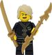 LEGO Minifigurka Ninjago: Lloyd (Black Wu-Cru Training Gi) z mieczami 1