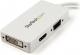 Adapter AV StarTech DisplayPort Mini - HDMI - D-Sub (VGA) - DVI biały (MDP2VGDVHDW) 1