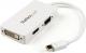 Adapter AV StarTech DisplayPort Mini - HDMI - D-Sub (VGA) - DVI biały (MDP2VGDVHDW) 1
