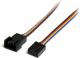 StarTech 4-pin - 4-pin, 0.3m, Wielokolorowy (FAN4EXT12) 1
