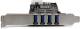 Kontroler StarTech PCIe 2.0 x4 - 4x USB 3.0 (PEXUSB3S44V) 3