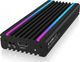 Kieszeń Icy Box USB-C 3.2 Gen 2 - M.2 NVMe SSD RGB (IB-1824ML-C31) 1