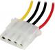 StarTech Molex - Molex, 0.3m, Wielokolorowy (LP4POWEXT12) 2