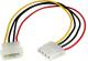 StarTech Molex - Molex, 0.3m, Wielokolorowy (LP4POWEXT12) 1