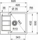 Zlewozmywak Franke Sirius 2.0 S2D 611-62 Tectonite onyx (143.0618.665) 2