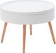 ModernHome Stolik kawowy okrągły ze schowkiem 60cm 3