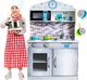 VimToys Duża drewniana kuchnia dla dzieci + akcesoria kuchenne 1