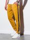 Ombre Spodnie męskie dresowe P898 - żółte M 1