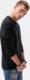 Ombre Bluza męska bez kaptura B978 czarna L 2