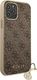 Guess Guess GUHCP12MGF4GBR iPhone 12/12 Pro 6,1" brązowy/brown hardcase 4G Charms Collection 4