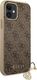 Guess Guess GUHCP12SGF4GBR iPhone 12 mini 5,4" brązowy/brown hardcase 4G Charms Collection 4