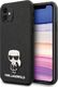 Karl Lagerfeld Karl Lagerfeld KLHCP12SIKMSBK iPhone 12 mini 5,4 czarny/black hardcase Saffiano Ikonik Metal uniwersalny 1