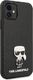 Karl Lagerfeld Karl Lagerfeld KLHCP12SIKMSBK iPhone 12 mini 5,4 czarny/black hardcase Saffiano Ikonik Metal uniwersalny 5