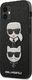 Karl Lagerfeld Karl Lagerfeld KLHCP12SSAKICKCBK iPhone 12 mini 5,4" czarny/black hardcase Saffiano Ikonik Karl&Choupette Head 2
