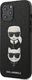 Karl Lagerfeld Karl Lagerfeld KLHCP12LSAKICKCBK iPhone 12 Pro Max 6,7 czarny/black hardcase Saffiano Ikonik Karl&Choupette Head uniwersalny 1