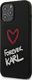 Karl Lagerfeld Karl Lagerfeld KLHCP12LSILKRBK iPhone 12 Pro Max 6,7 czarny/black hardcase Silicone Forever Karl uniwersalny 1
