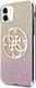 Guess Guess GUHCN61PCUGLPGG iPhone 11 różowo-złoty/gold pink hard case Glitter 4G Circle Logo 2