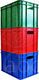 ECOabc Skrzynka plastikowa magazynowo transportowa 400x300x260 mm zielona 1