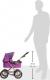 Bayer Wózek głęboki dla lalki Trendy fioletowy (13012AA) 2