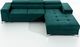 Selsey Narożnik z funkcją spania Mikkara prawostronny zielony welur wodoodporny 2